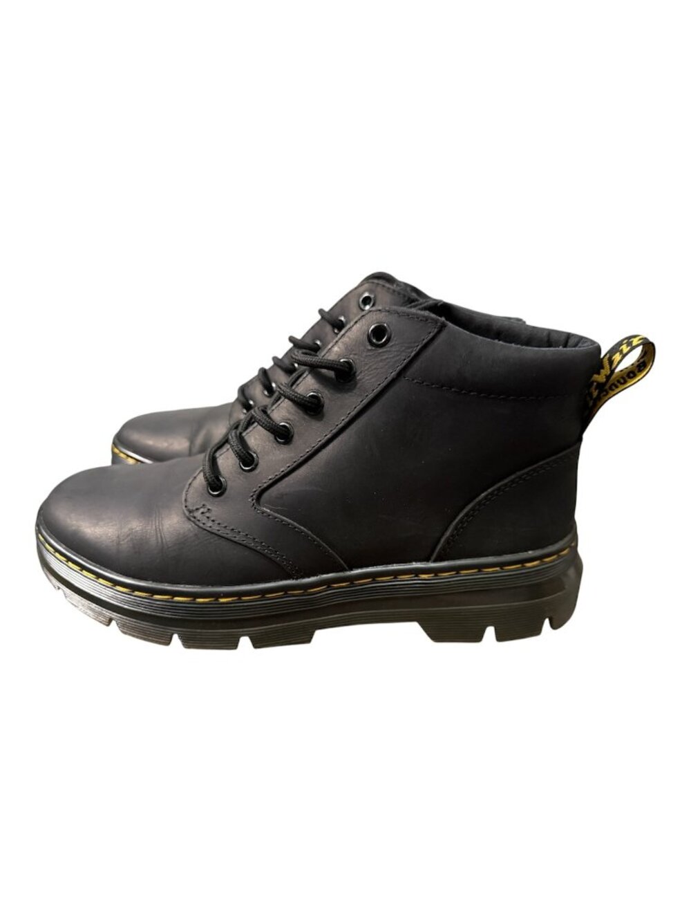 Dr Doc Martens Bonny Leather Black Boots Size 9 Uk 8 LA004 KM01Y Lace Up New